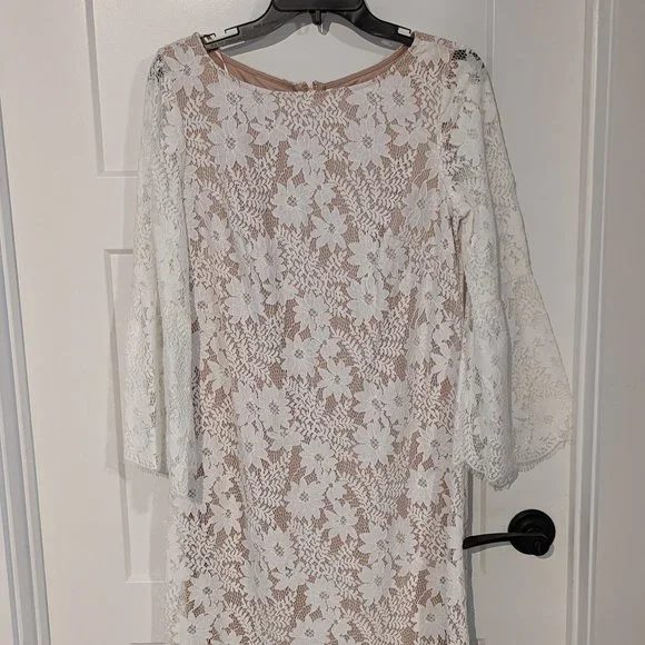 Jessica Howard | Dresses | Jessica Howard Lace Long Sleeved Sheath Dress |  Poshmark